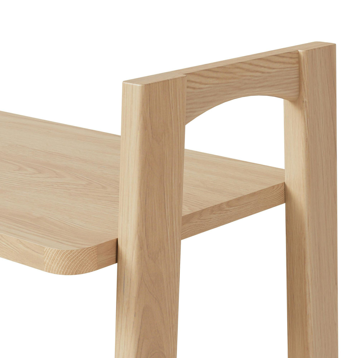 Krossa 32.5" Shelving Unit, Tall - White Oak