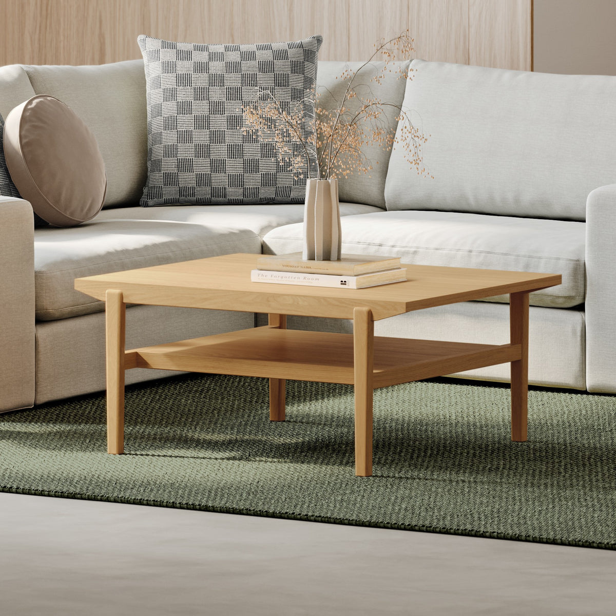 Cooper 35.5" Coffee Table - Natural Oak