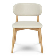 Odin Dining Chair - White Oak and Camelia Ivory