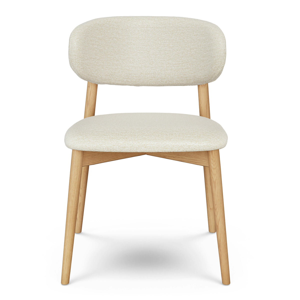Odin Dining Chair - White Oak and Camelia Ivory