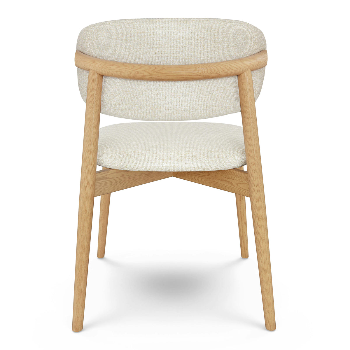 Odin Dining Chair - White Oak and Camelia Ivory