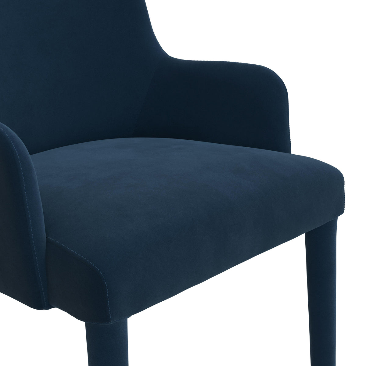 Harris Velvet Dining Armchair - Hale Navy