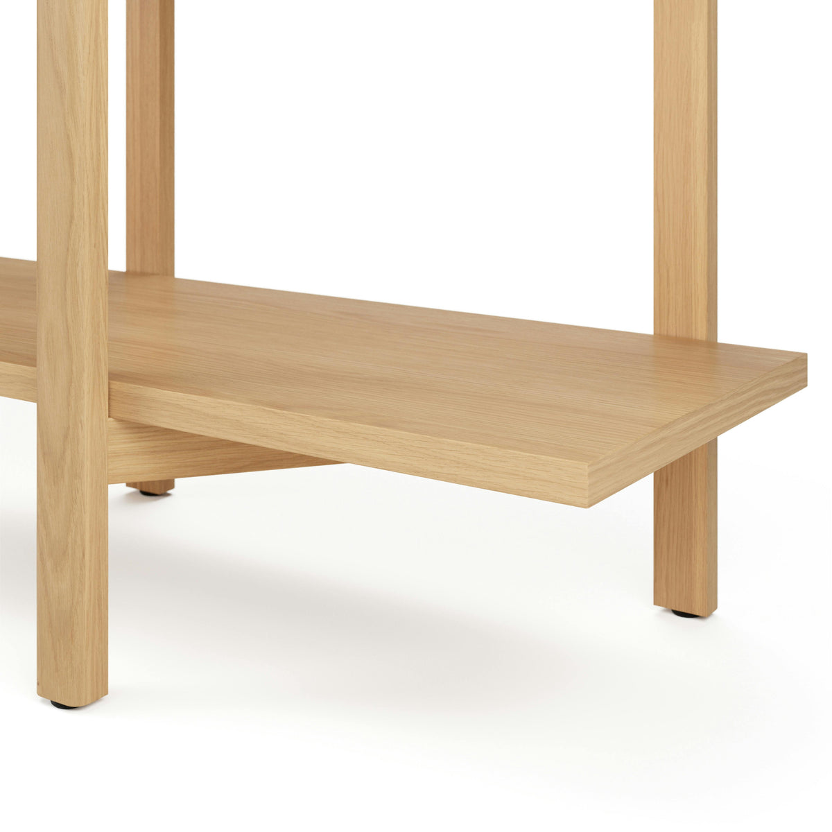 Zander 75" Shelving Unit - White Oak