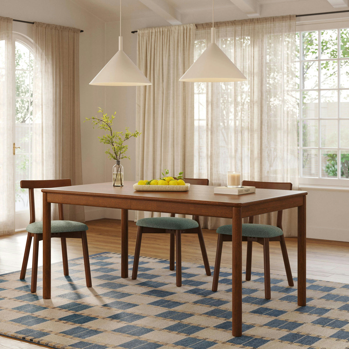 Heidi 62" - 82.75" Extendable Dining Table - Walnut
