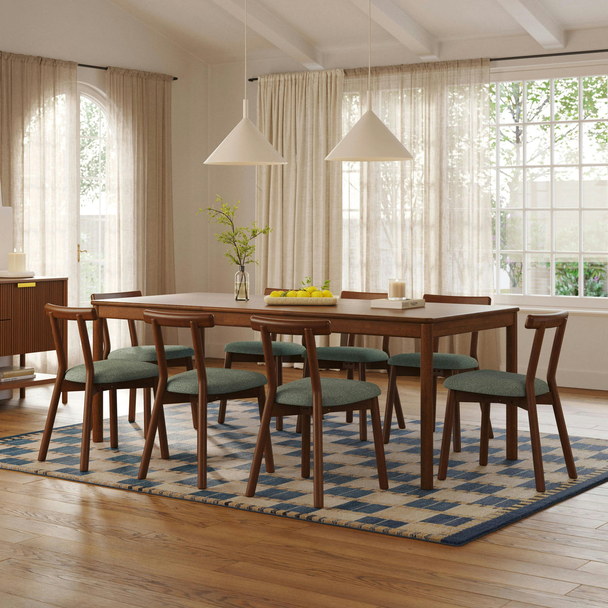 Heidi 62" - 82.75" Extendable Dining Table - Walnut
