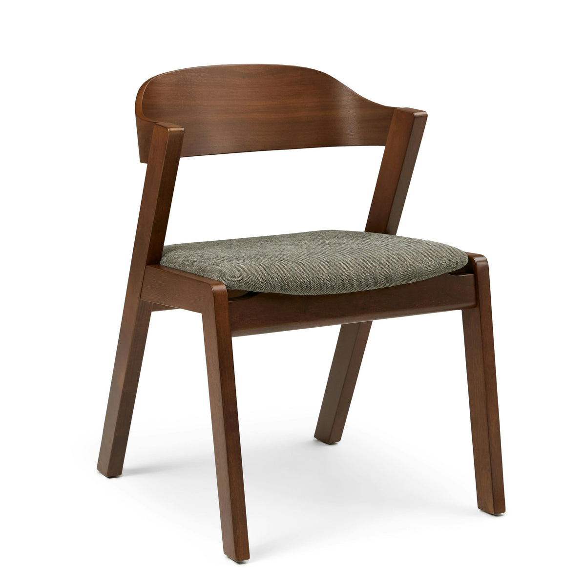 Meja Dining Chair - Walnut and Algonquin Green