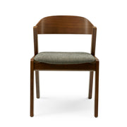 Meja Dining Chair - Walnut and Algonquin Green