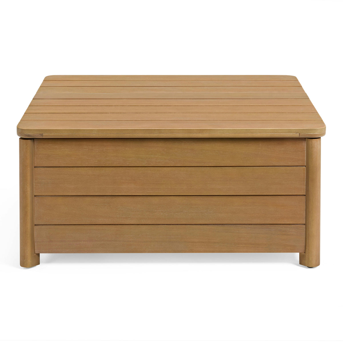 Elise 34.75" Outdoor Storage Coffee Table - Light Eucalyptus
