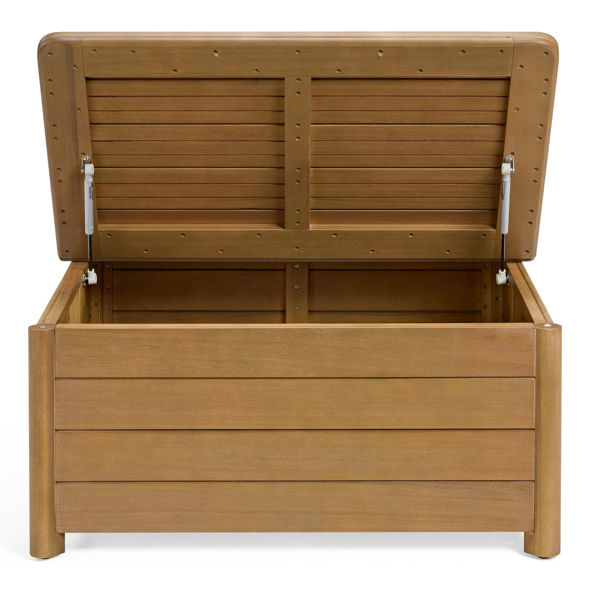 Elise 34.75" Outdoor Storage Coffee Table - Light Eucalyptus