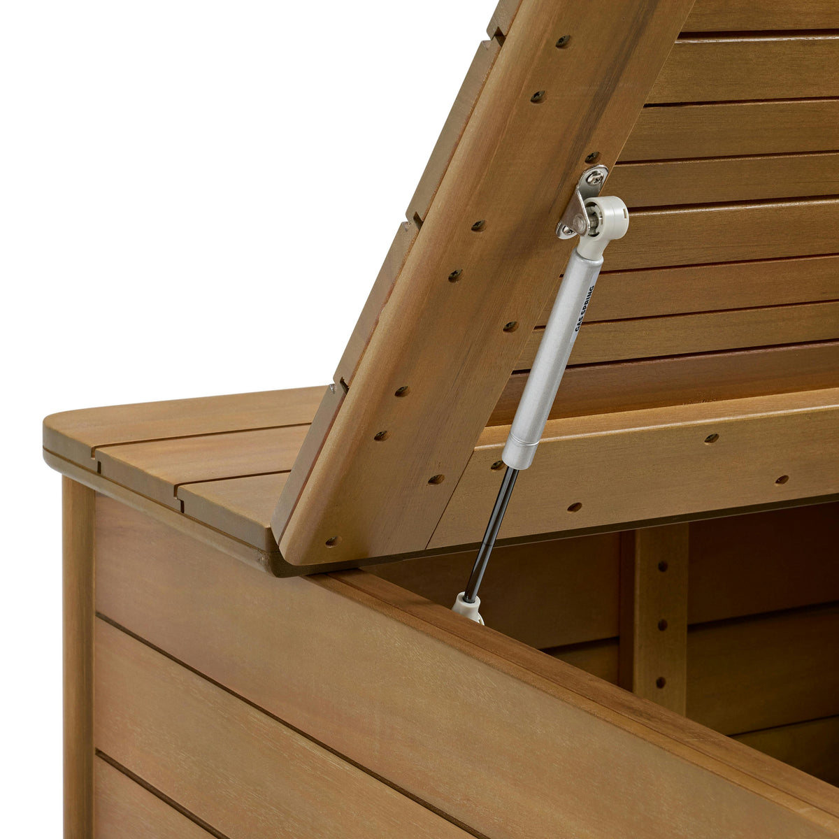 Elise 34.75" Outdoor Storage Coffee Table - Light Eucalyptus