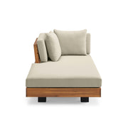 Lubek 69.25" Outdoor Low Left Chaise Lounge - Dravite Ivory