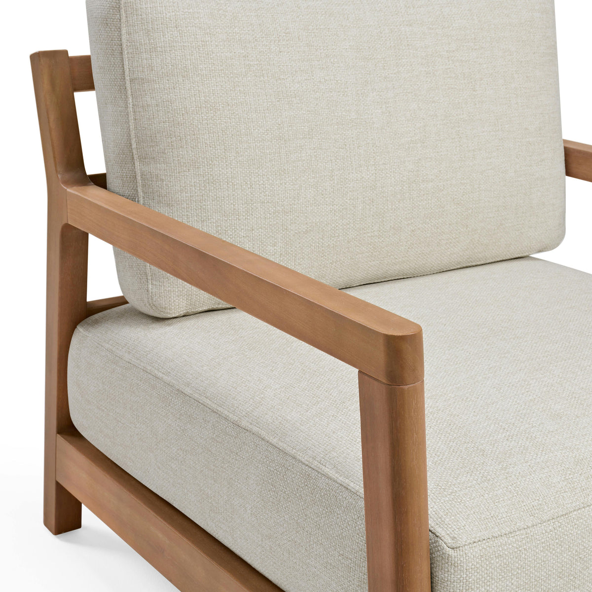 Elise 34" Outdoor Lounge Chair - Basket Beige