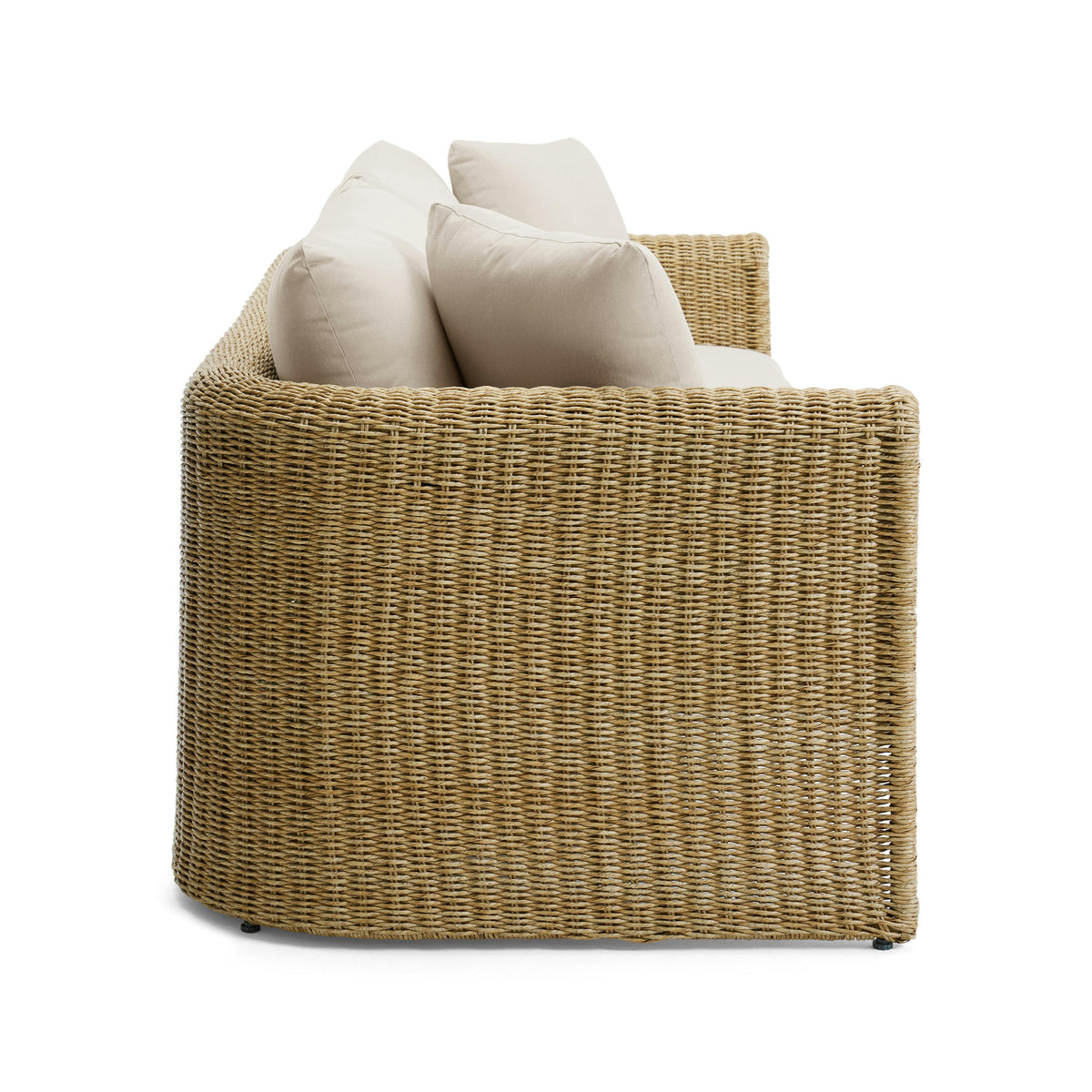 Willa 80" Outdoor Wicker Sofa - Dravite Ivory