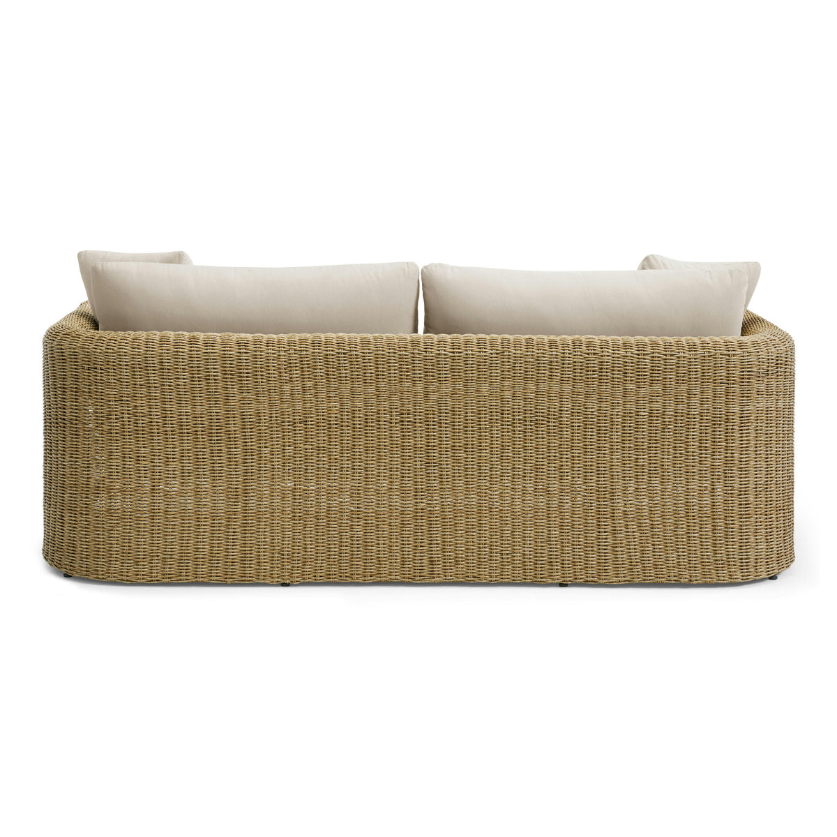 Willa 80" Outdoor Wicker Sofa - Dravite Ivory