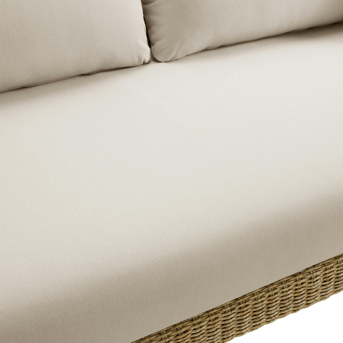 Willa 80" Outdoor Wicker Sofa - Dravite Ivory
