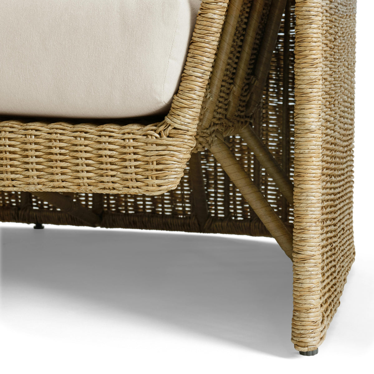 Willa 80" Outdoor Wicker Sofa - Dravite Ivory