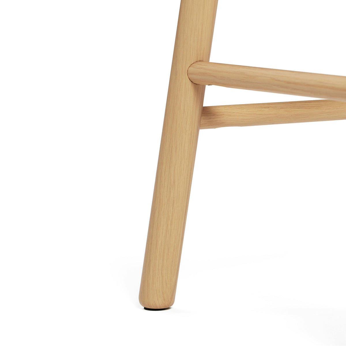 Nurmi Counter Stool - White Oak and Ivory Wool Bouclé
