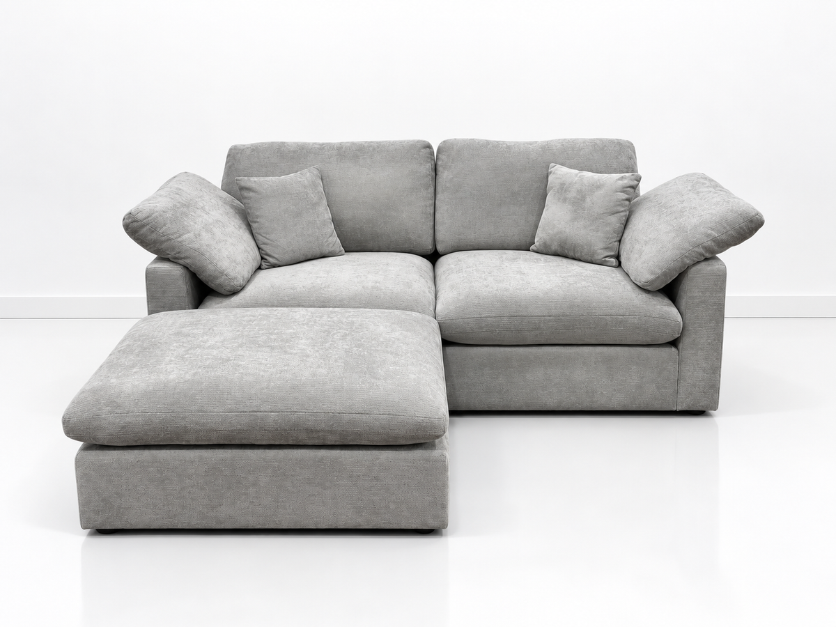Nest | Light Grey | Sofa | 2pc + Ottoman