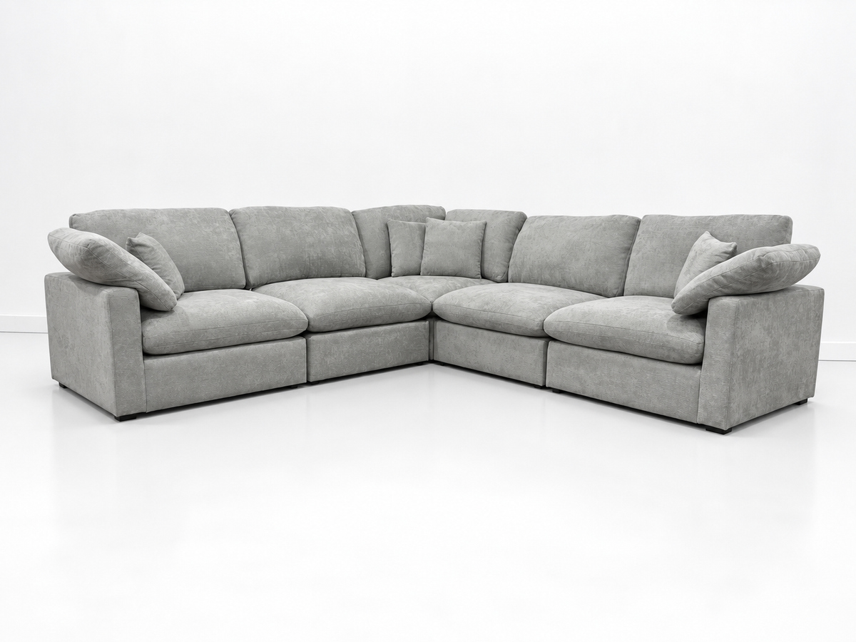 Nest | Light Grey | Corner Sectional | 5pc Corner