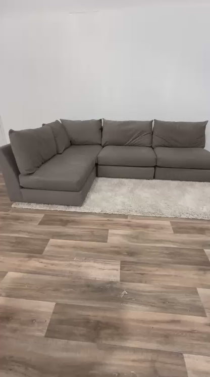 Khaki/Grey Modular Sofa