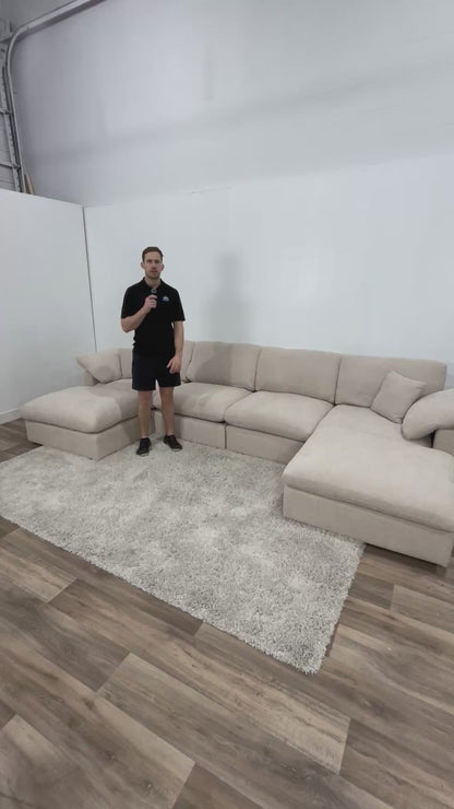 New Modular Sofa 6pc Beige