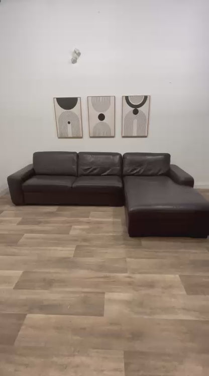 Genuine Leather Sectional Sofa
